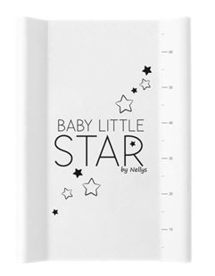 Obrázek Přebalovací podložka , měkká ,vyvýšené boky, BABY STAR, 50 x 70cm, bílá,