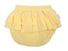Obrázek z 3 - dílná mušelínová soupravička, body, kraťasky + čelenka GIRL, žlutá